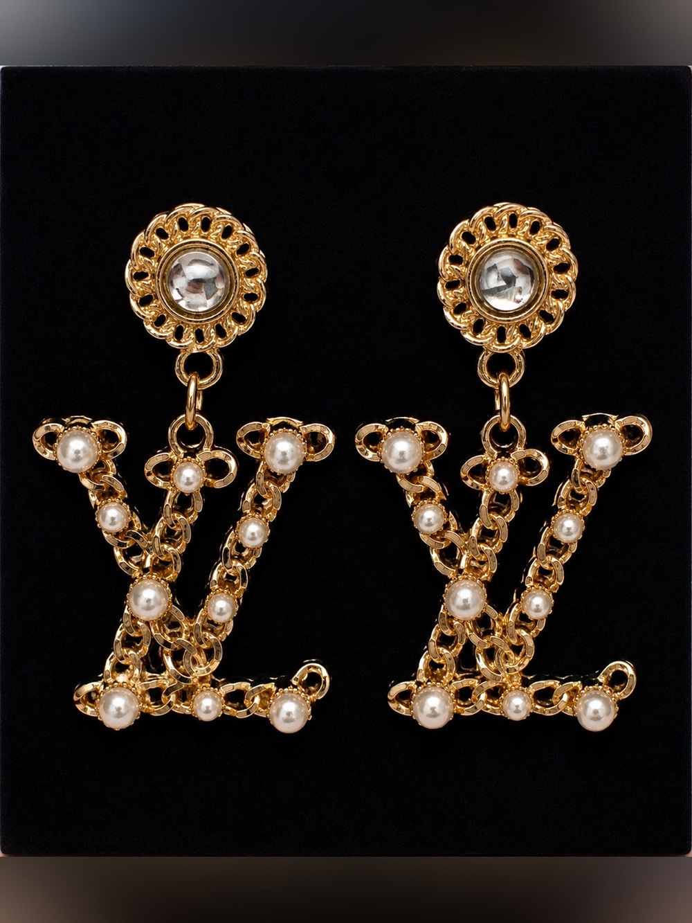 LUX Inspired Gold & Pearl Earrings